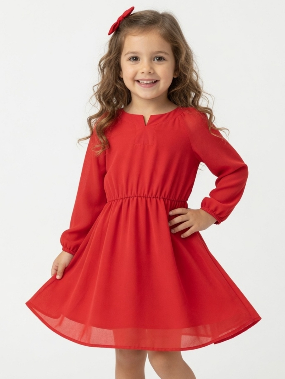 My Michelle Kid Formal Dress in Vibrant Red